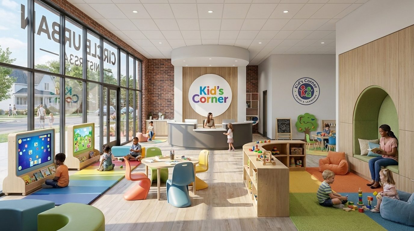 Rendering of the proposed early childhood education.